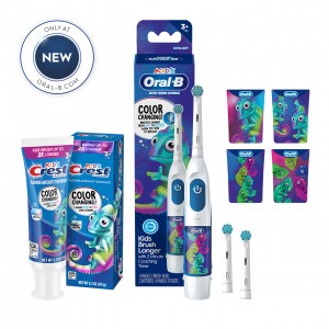 Oral-B Crest Color Changing Battery Pakete Weiß Blau | AT_OB55797