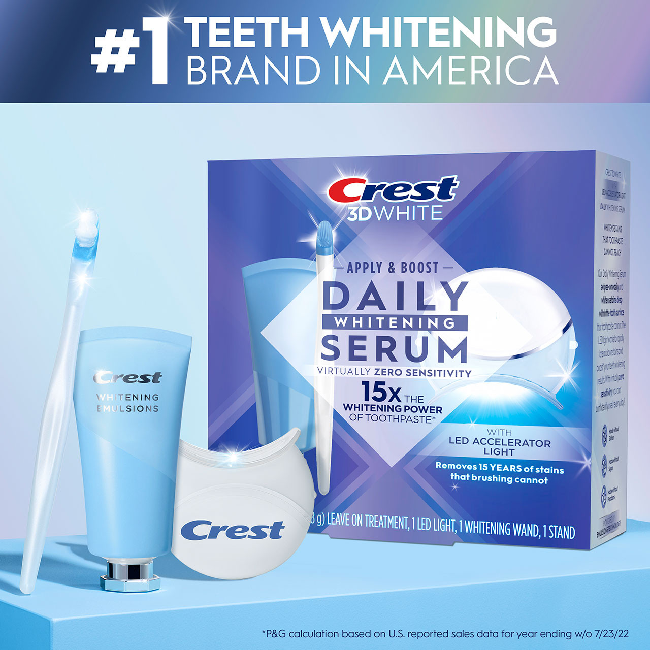 Oral-B Crest 3DWhite Daily Whitening Serum with LED Zubehör Hell | AT_OB83758