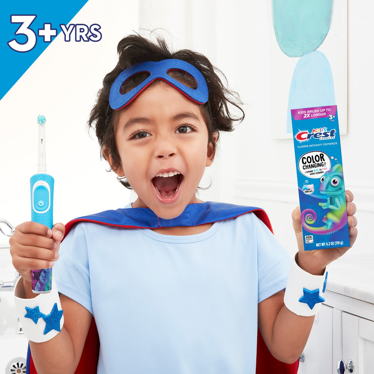 Oral-B Crest Kids Enamel + Cavity Protection Pakete Weiß Blau | AT_OB90446