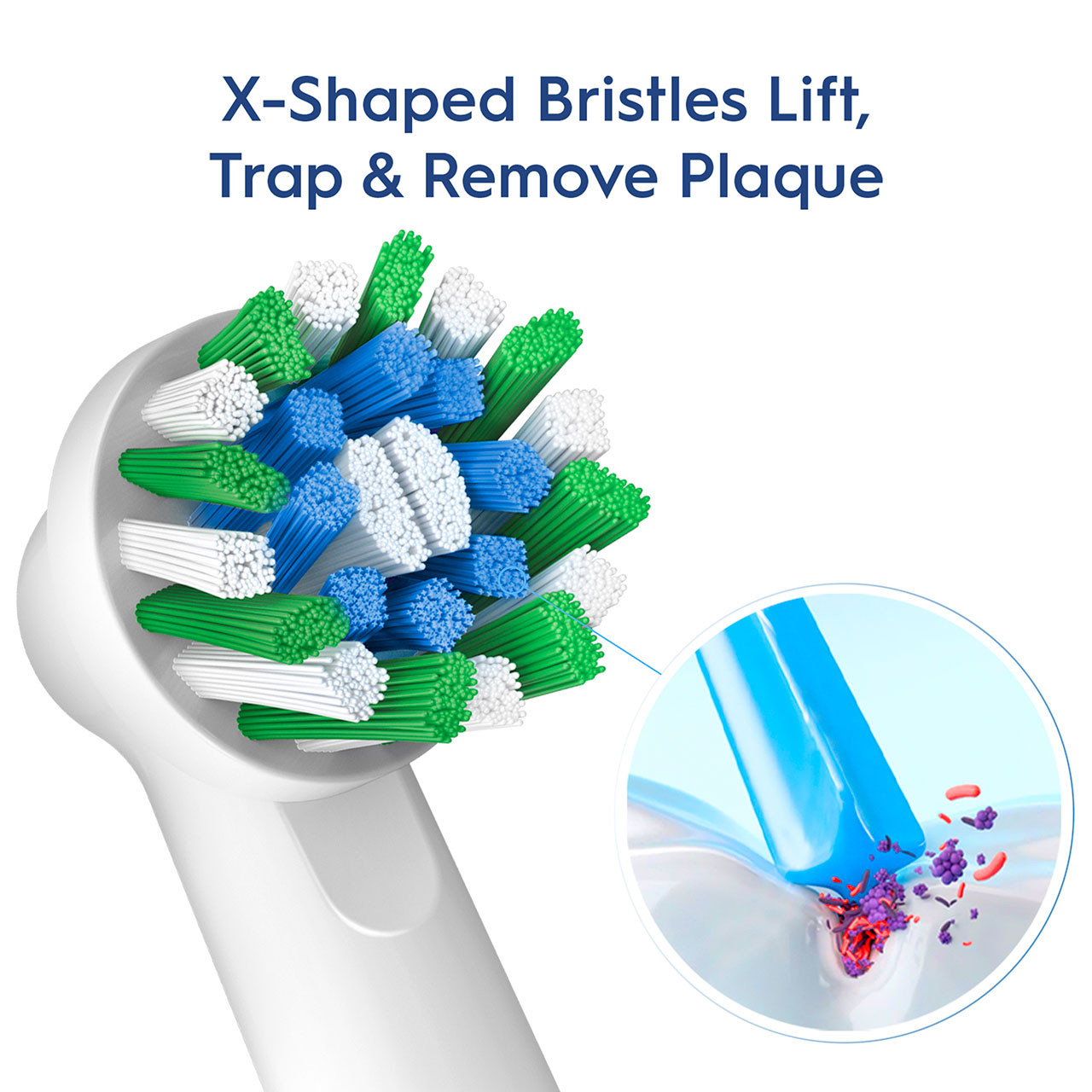 Oral-B CrossAction X-Filament Andere Bürstenköpfe Blau | AT_OB47753