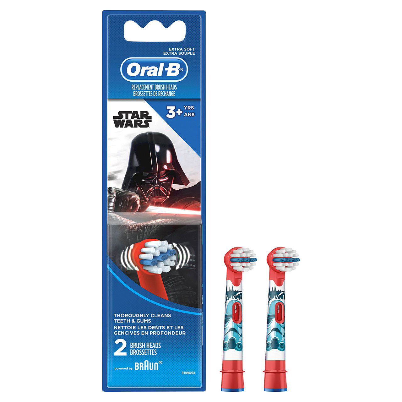 Oral-B Extra Soft Replacement STAR WARS Ersatzbürstenköpfe Rot | AT_OB14854