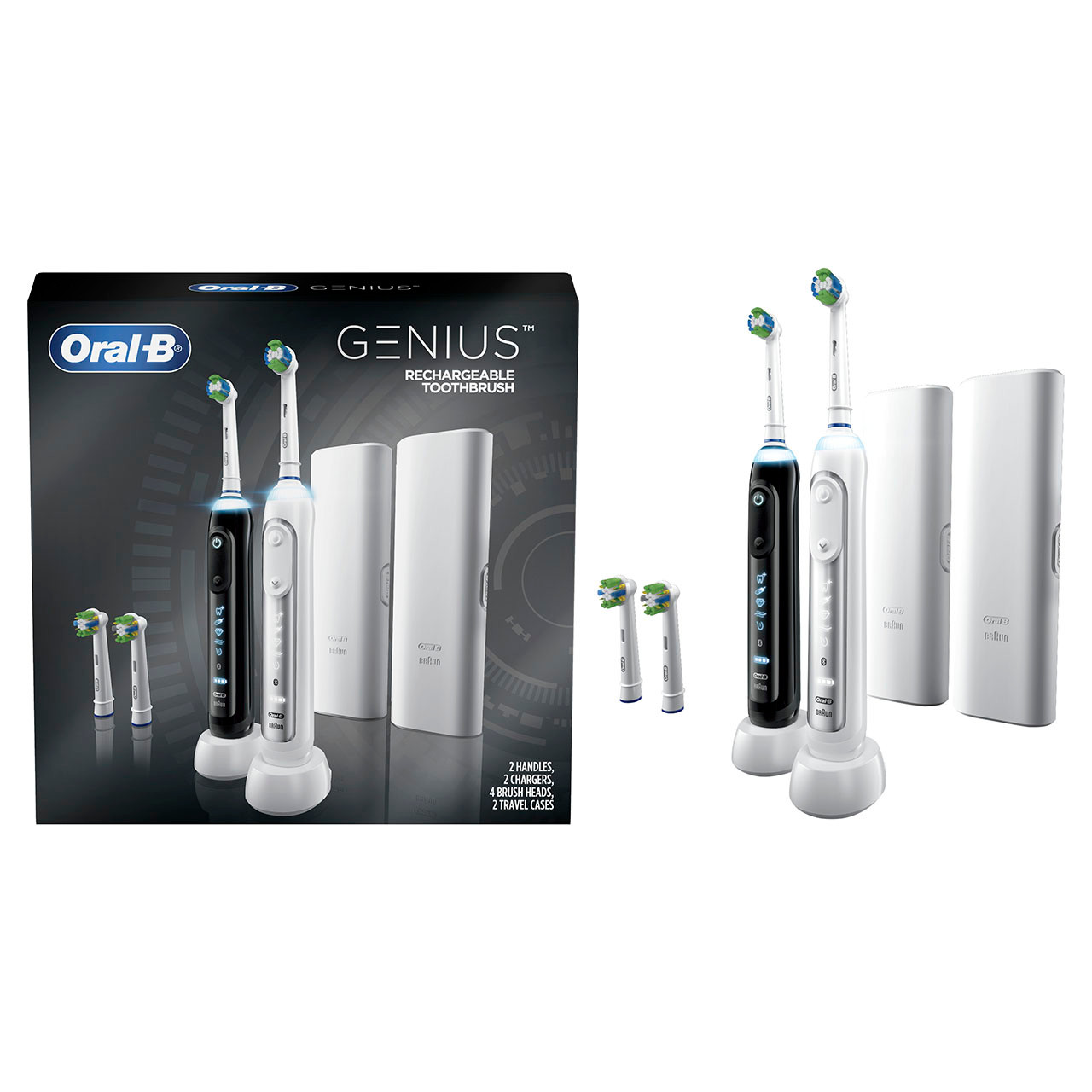 Oral-B Genius 6000 Rechargeable Genius-Serie Schwarz Weiß | AT_OB20423