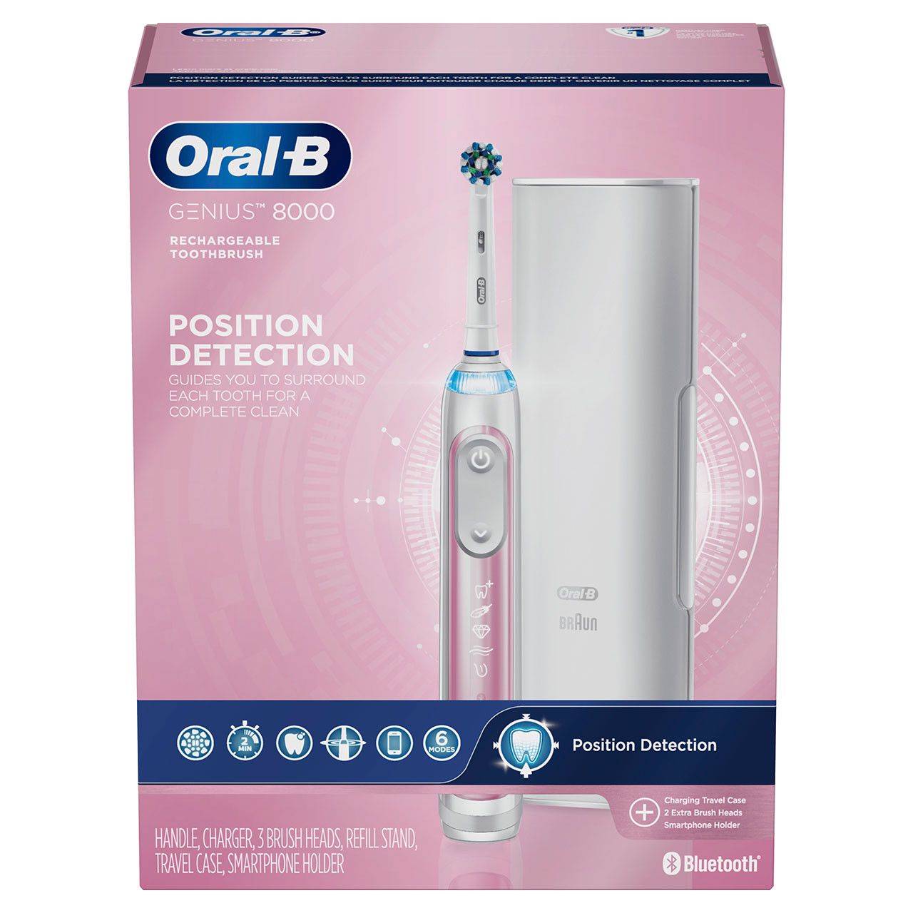 Oral-B Genius 8000 Rechargeable Genius-Serie Rosa | AT_OB75946