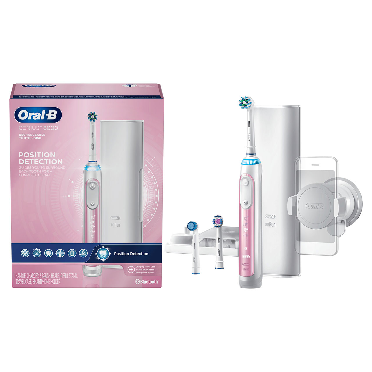 Oral-B Genius 8000 Rechargeable Genius-Serie Rosa | AT_OB75946