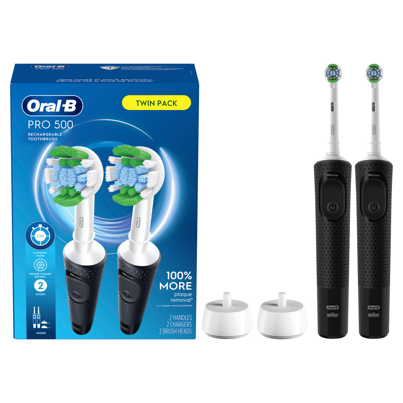 Oral-B Pro 500 Rechargeable Pro-Serie Schwarz | AT_OB56218