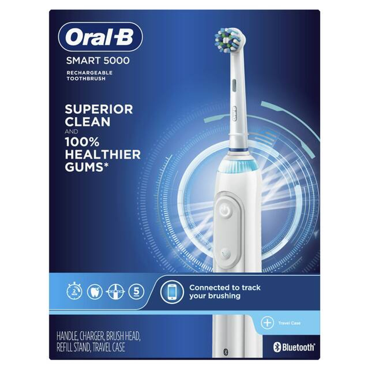 Oral-B Smart 5000 with Bluetooth Smart-Serie Weiß | AT_OB48944