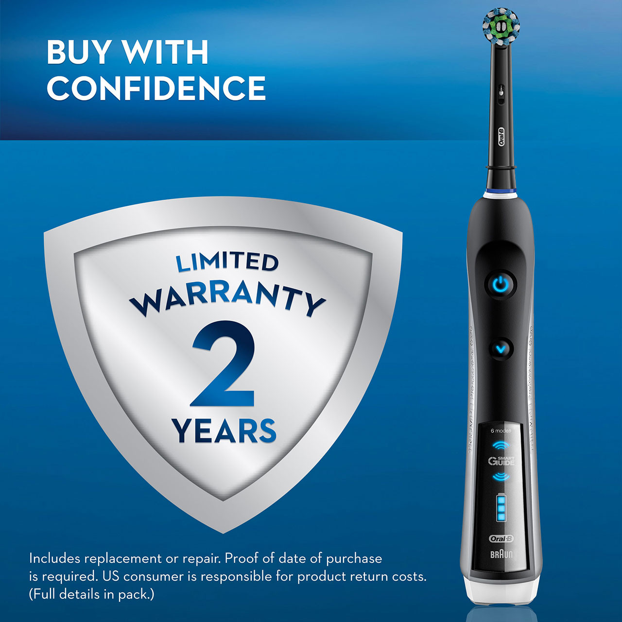 Oral-B Smart 5000 with Bluetooth Smart-Serie Schwarz | AT_OB50566