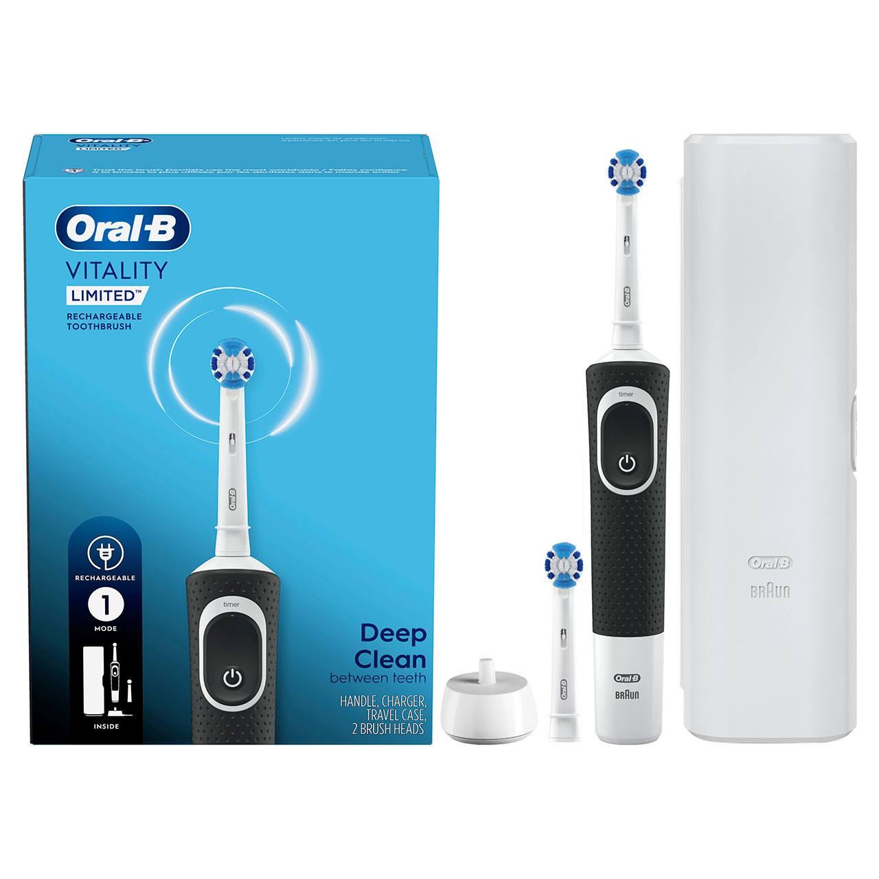 Oral-B Vitality Limited Rechargeable Pro-Serie Weiß Schwarz | AT_OB49041