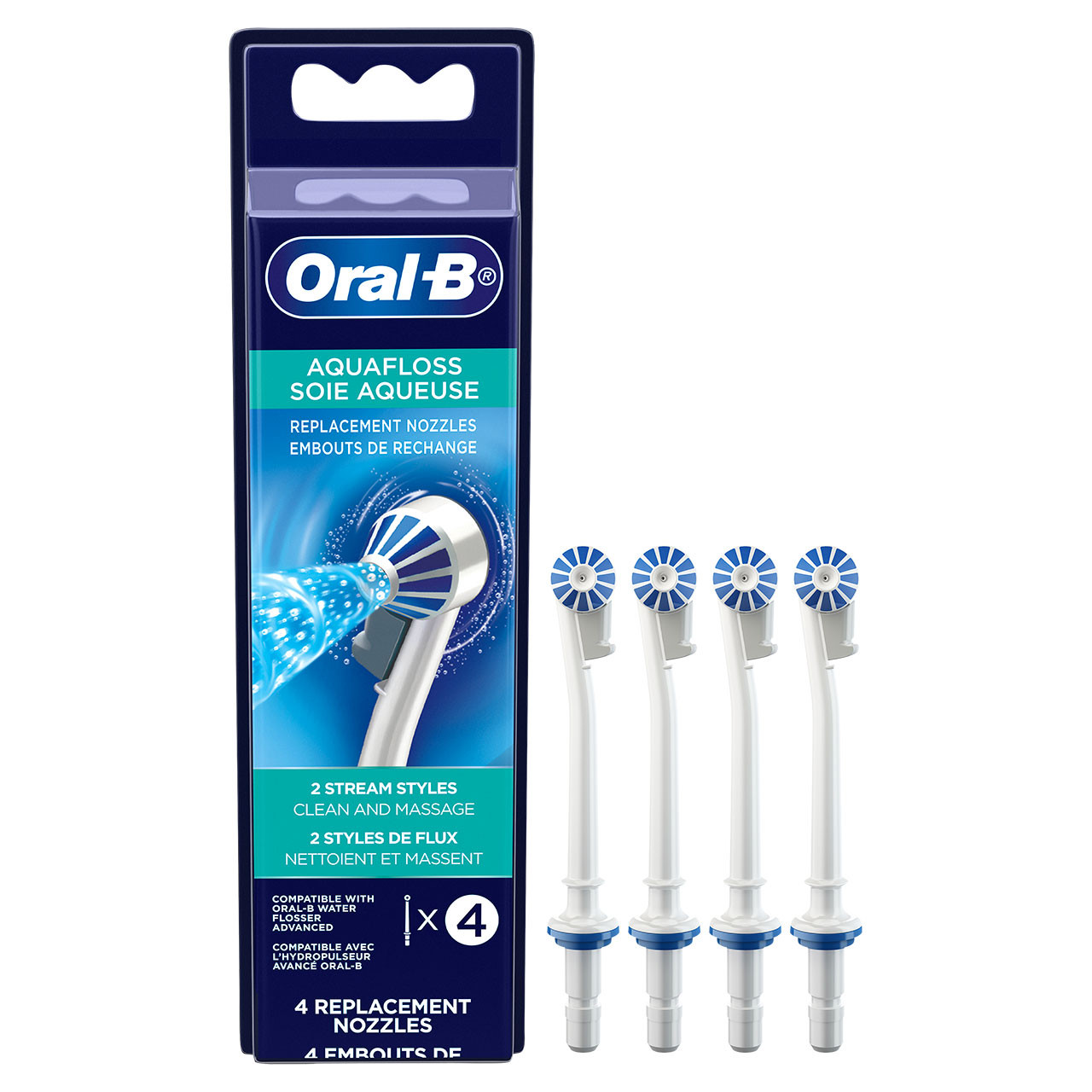 Oral-B Water Flosser Advanced Aquafloss Nozzle Zubehör Weiß | AT_OB42253