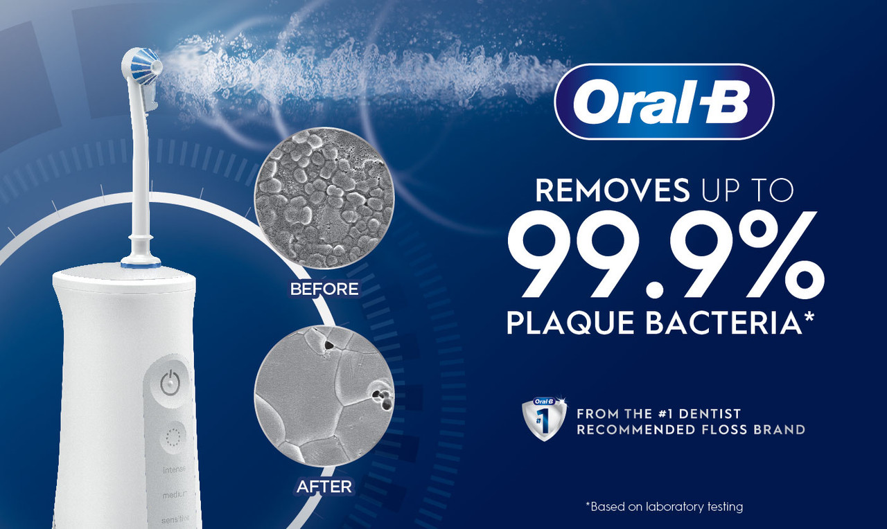 Oral-B Water Flosser Advanced, Portable Oral Irrigator Handle Zubehör Weiß | AT_OB86973